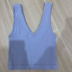 Periwinkle Ribbed Tank Top